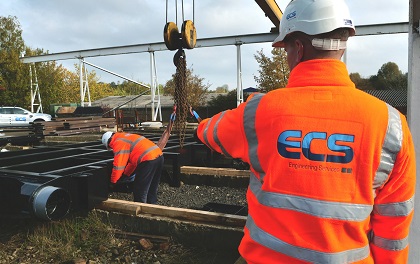 ECS manufacturing and site teams ready to carry out essential engineering work